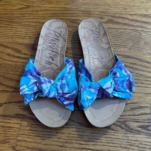 Blowfish Women's Tie-Dye Blue Sandals
